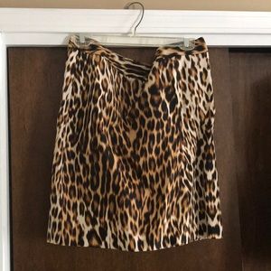 Leopard print dress skirt